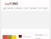 Tablet Screenshot of forro.co.uk